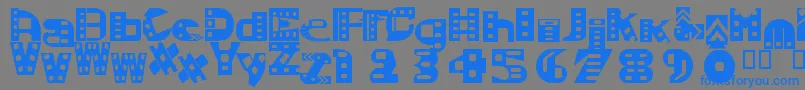 MoviesoundtrackSemibold Font – Blue Fonts on Gray Background