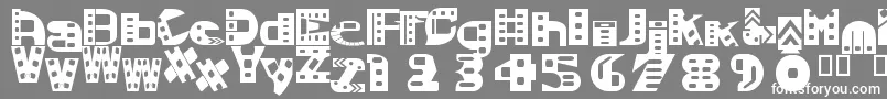 MoviesoundtrackSemibold Font – White Fonts on Gray Background
