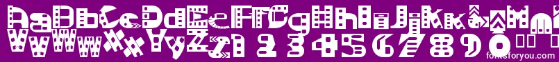 MoviesoundtrackSemibold Font – White Fonts on Purple Background