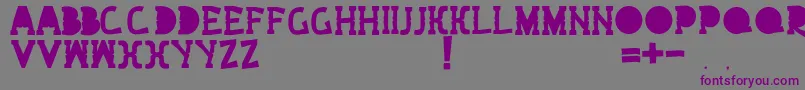 Шрифт Bext – фиолетовые шрифты на сером фоне