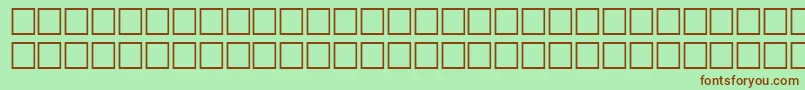 McsKhaybarSINormal. Font – Brown Fonts on Green Background