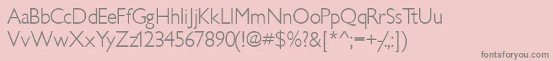 Idiomlightssk Font – Gray Fonts on Pink Background