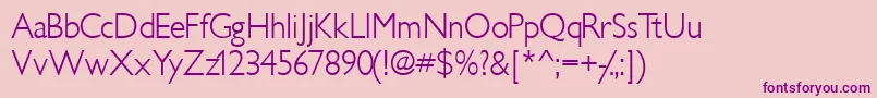 Idiomlightssk Font – Purple Fonts on Pink Background