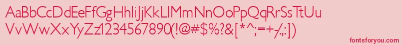 Idiomlightssk Font – Red Fonts on Pink Background