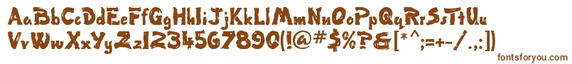 TumbleweedMf Font – Brown Fonts on White Background