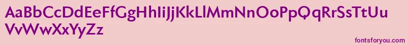 Fabersanspro75reduced Font – Purple Fonts on Pink Background