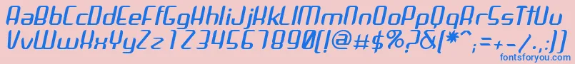 fuente ArbekaItalic – Fuentes Azules Sobre Fondo Rosa