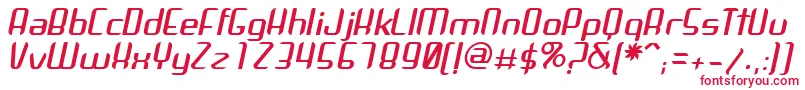 フォントArbekaItalic – 赤い文字