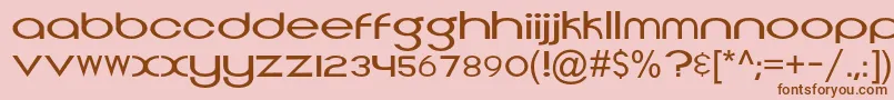 Topeka Font – Brown Fonts on Pink Background