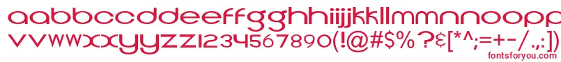 Topeka Font – Red Fonts on White Background