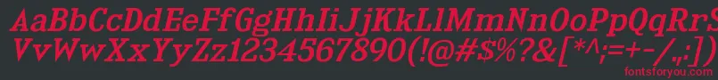 KingsbridgeExRgIt Font – Red Fonts on Black Background