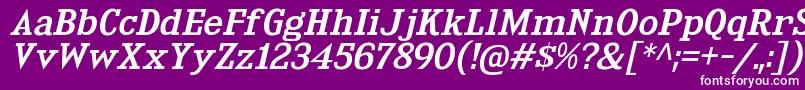 KingsbridgeExRgIt Font – White Fonts on Purple Background