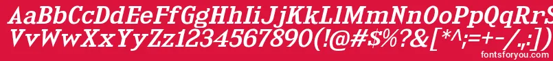 KingsbridgeExRgIt Font – White Fonts on Red Background