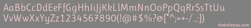 Шрифт RulukoRegular – розовые шрифты на сером фоне