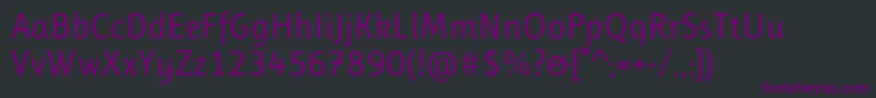 fuente RulukoRegular – Fuentes Moradas Sobre Fondo Negro