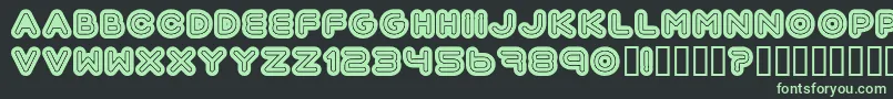 Automani Font – Green Fonts on Black Background