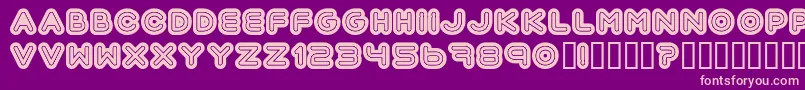 Automani Font – Pink Fonts on Purple Background