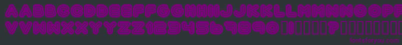 Automani Font – Purple Fonts on Black Background