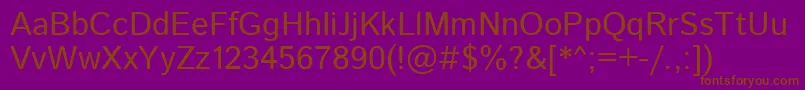 IstokwebRegular Font – Brown Fonts on Purple Background