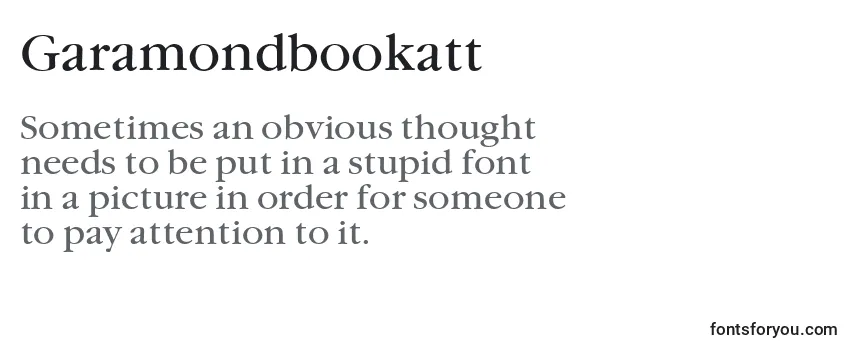 Review of the Garamondbookatt Font