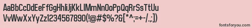 MatthanSansRegular Font – Black Fonts on Pink Background