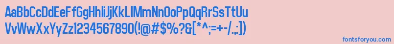 MatthanSansRegular Font – Blue Fonts on Pink Background