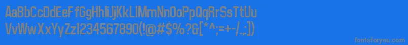 MatthanSansRegular Font – Gray Fonts on Blue Background