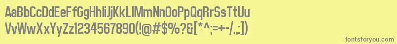 MatthanSansRegular Font – Gray Fonts on Yellow Background