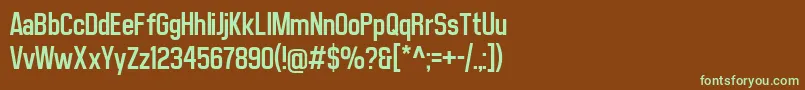 MatthanSansRegular Font – Green Fonts on Brown Background