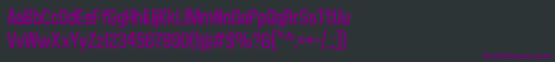フォントMatthanSansRegular – 黒い背景に紫のフォント