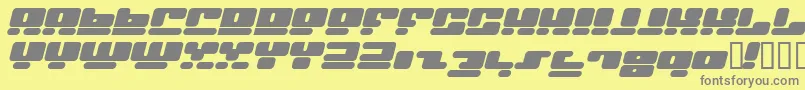 Facei Font – Gray Fonts on Yellow Background