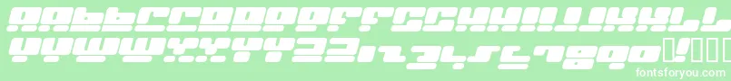 Facei Font – White Fonts on Green Background