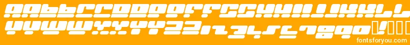 Facei Font – White Fonts on Orange Background