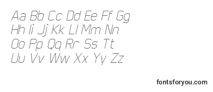 ScriberThinitalic Font
