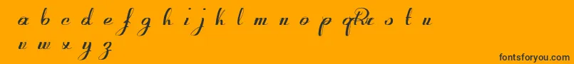 RetroactiveDemoVersion Font – Black Fonts on Orange Background