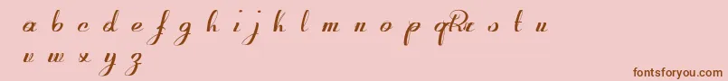 RetroactiveDemoVersion Font – Brown Fonts on Pink Background