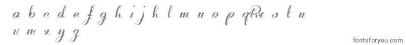 フォントRetroactiveDemoVersion – 白い背景に灰色の文字