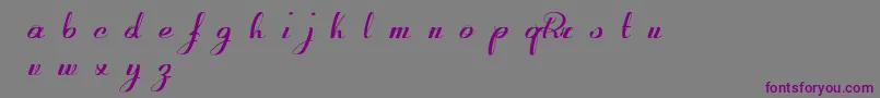 Fonte RetroactiveDemoVersion – fontes roxas em um fundo cinza