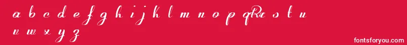 RetroactiveDemoVersion Font – White Fonts on Red Background