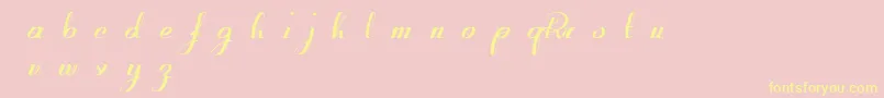 RetroactiveDemoVersion Font – Yellow Fonts on Pink Background