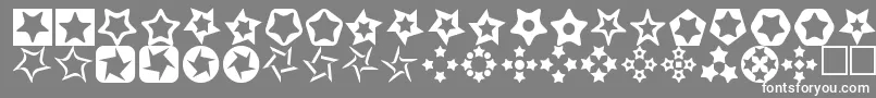 Stars3D Font – White Fonts on Gray Background