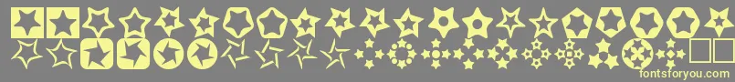 Stars3D Font – Yellow Fonts on Gray Background