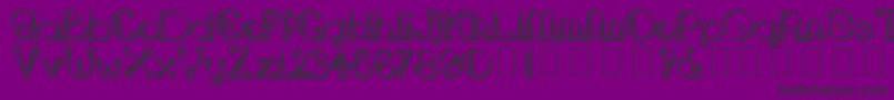 TriangleetcircleShadowed Font – Black Fonts on Purple Background