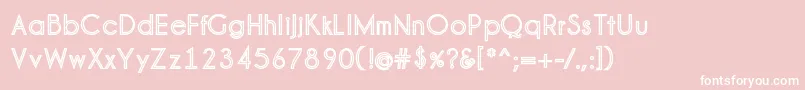 PinstripeLimo Font – White Fonts on Pink Background