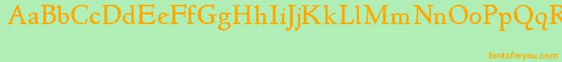 Newstyle Font – Orange Fonts on Green Background