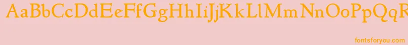 Newstyle Font – Orange Fonts on Pink Background