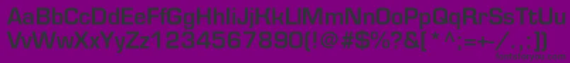 Eurofontmediumc Font – Black Fonts on Purple Background