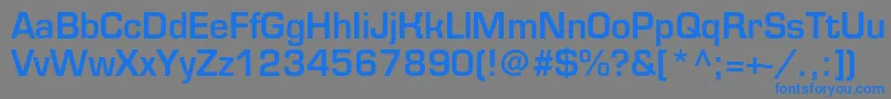 Eurofontmediumc Font – Blue Fonts on Gray Background
