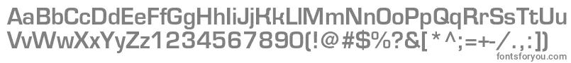 Eurofontmediumc-Schriftart – Graue Schriften auf weißem Hintergrund