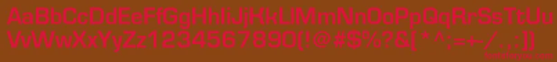 Шрифт Eurofontmediumc – красные шрифты на коричневом фоне